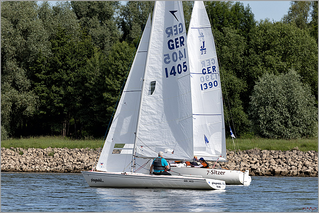 100 Jahre Rheinwoche 2022 - 1. Wettfahrt Porz - Hitdorf, 03.06.2022,